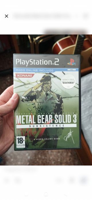 Metal Gear Solid 3 Subsistence PS2