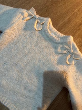 Jersey de punto con lazos 1½ AÑOS (86 CM) Zara