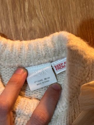 Jersey de punto con lazos 1½ AÑOS (86 CM) Zara