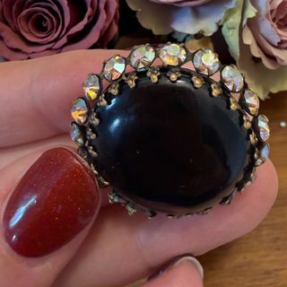 Spilla vintage anni '50 strass aurora boreale