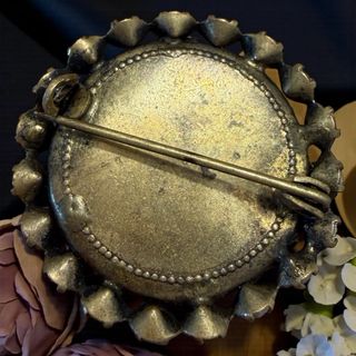 Spilla vintage anni '50 strass aurora boreale