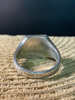 Anillo Sello Plata Antigua