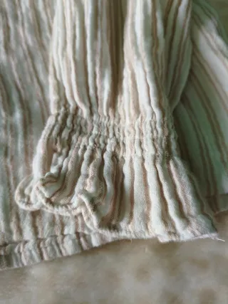 Blusa Mango a righe beige e rosa