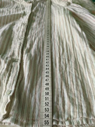 Blusa Mango a righe beige e rosa