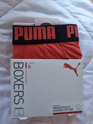 Pack 2 Boxers Puma Talla S Algodón Orgánico