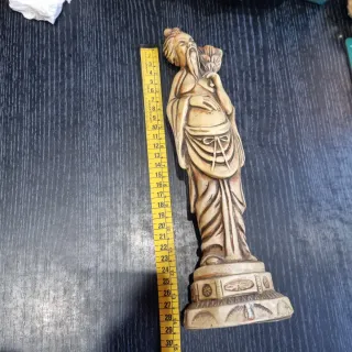 Pareja Figuras Orientales Vintage Sabios Chinos