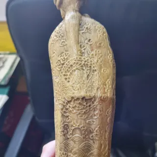 Pareja Figuras Orientales Vintage Sabios Chinos