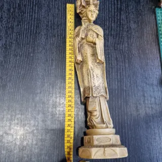 Pareja Figuras Orientales Vintage Sabios Chinos