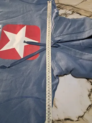 Felpa Converse Oversize Vintage Blu L 100% cotone