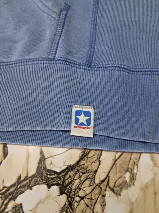 Felpa Converse Oversize Vintage Blu L 100% cotone