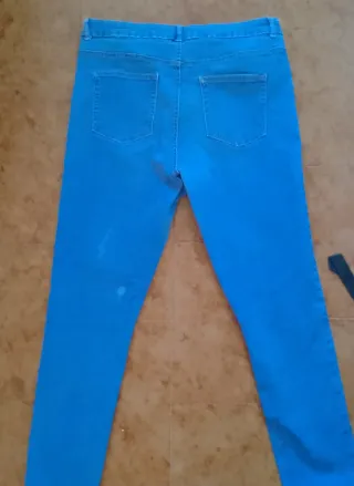 Jeans donna blu elettrico