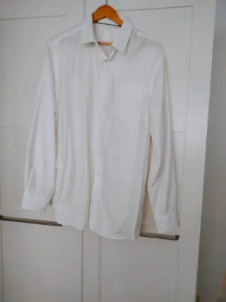 Camisa de vestir blanca caballero