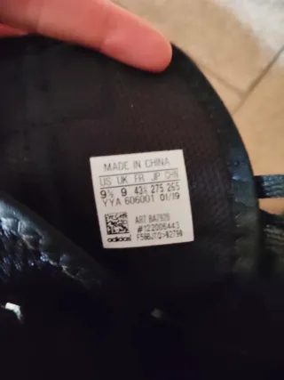 Botas de boxeo Adidas negras