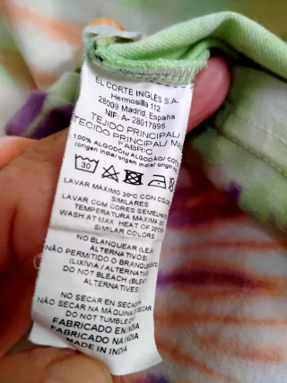 Camiseta Green Coast Tye-Dye Talla 4L