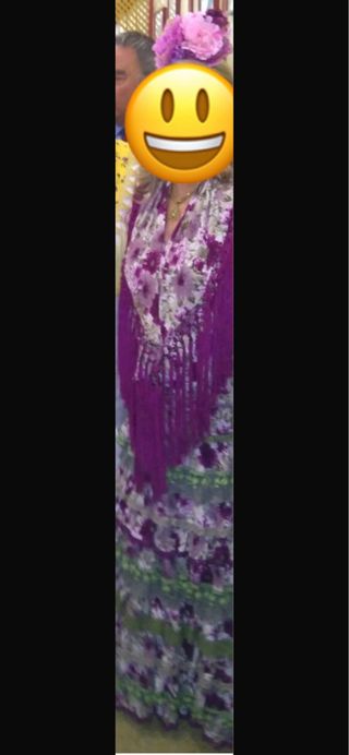 Traje de Flamenca con mantoncillo de Pepa Garrido