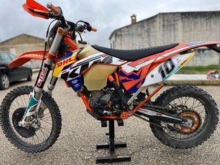 KTM EXC-F 350 Enduro Moto Naranja/Blanca
