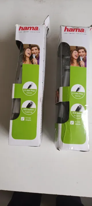 Micrófono Karaoke Hama Plata y Negro