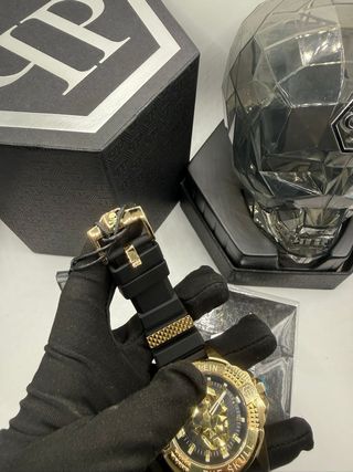 Reloj Philipp Plein Negro y Dorado