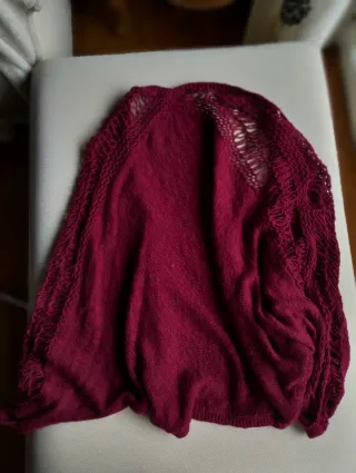 Chaqueta calada color rojo