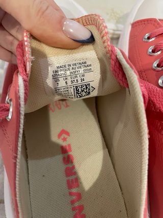 Converse originales plataforma rosa talla 37.5