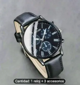 Kit Reloj, Collar y Anillo Hombre