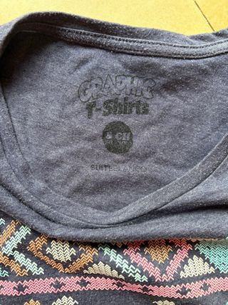 Camiseta manga corta estampada