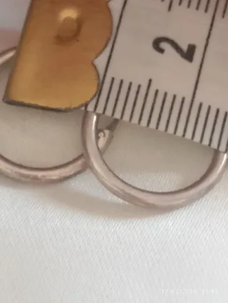 Orecchini vintage a cerchietto in argento