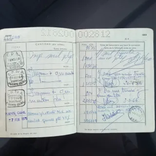 Libreta Caja Postal Ahorros 1956-1975 Tánger