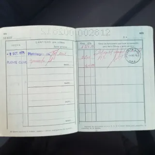 Libreta Caja Postal Ahorros 1956-1975 Tánger