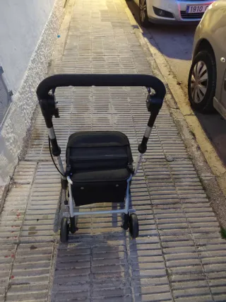 Andador de ruedas negro