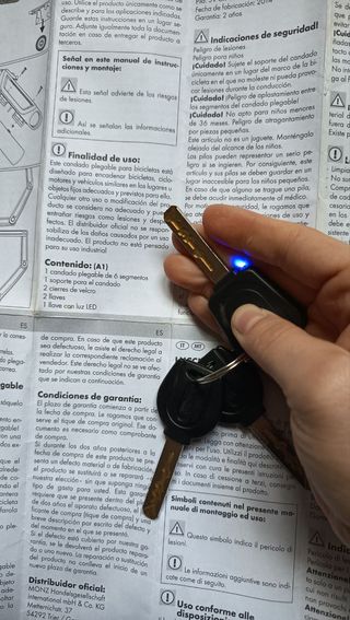 Candado plegable Crivit para bicicleta