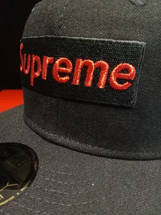 Gorra New Era - Supreme LA Negra Roja Talla7.3/8