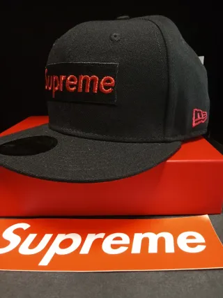 Gorra New Era - Supreme LA Negra Roja Talla7.3/8