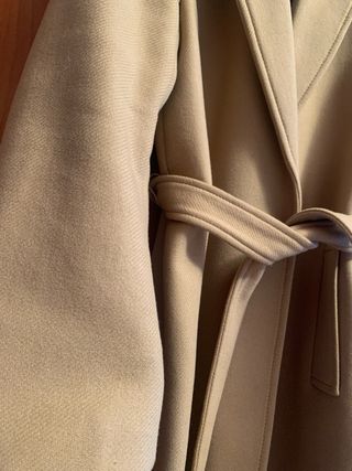 Abrigo Manteco Lana Marrón