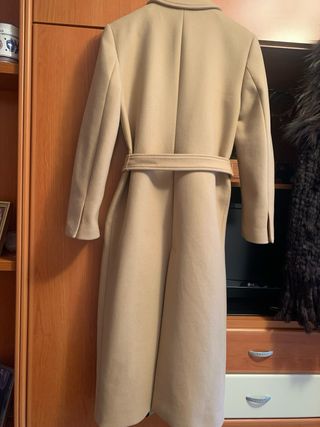 Abrigo Manteco Lana Marrón