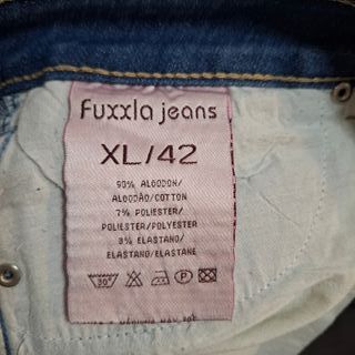 Pantalón Capri Vaquero Fuxia Jeans Azul