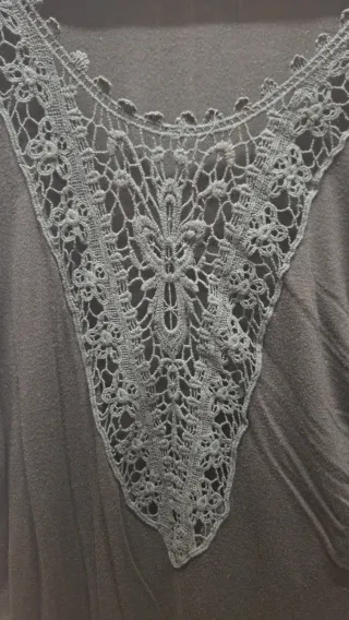 Blusa Boho Encaje Negro