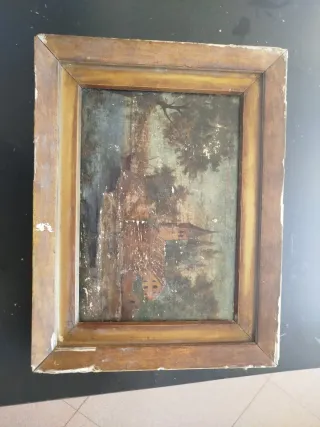 Cuadro antiguo siglo XVIII firmado