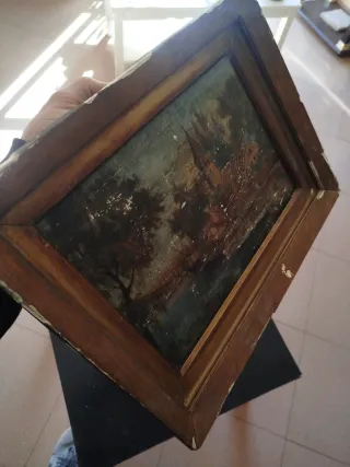 Cuadro antiguo siglo XVIII firmado