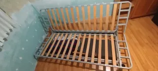 Sofá Cama Gris Tela