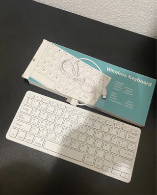 Teclado Inalámbrico Ultra Ligero Blanco