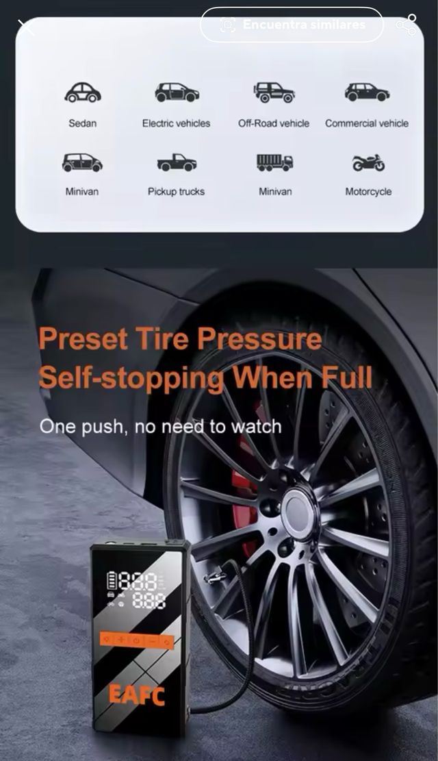 Arrancador Batería Coche/Moto etc.+ Bomba d Aire