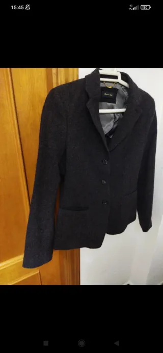 Chaqueta americana Massimo Dutti gris