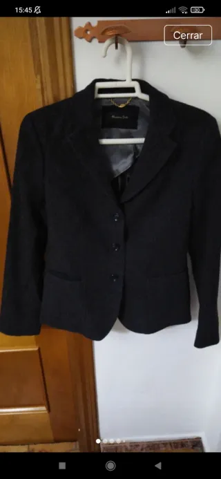 Chaqueta americana Massimo Dutti gris