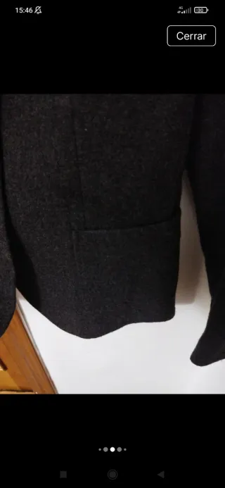 Chaqueta americana Massimo Dutti gris