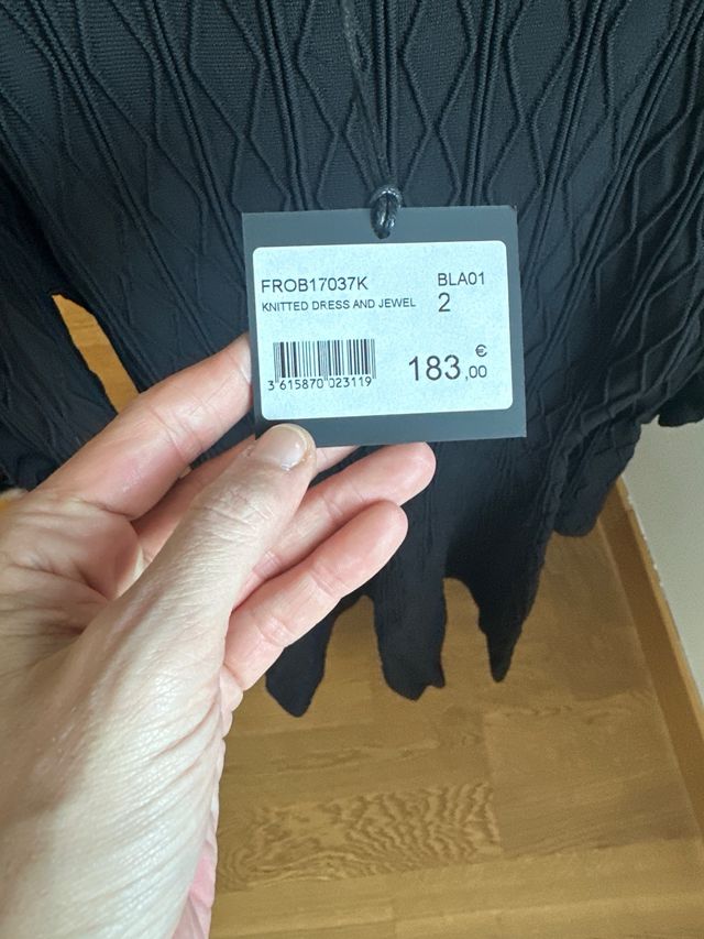 Vestido The Kooples negro sin estrenar Talla 2