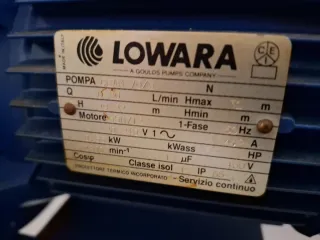 Bomba centrífuga de agua Lowara eléctrica