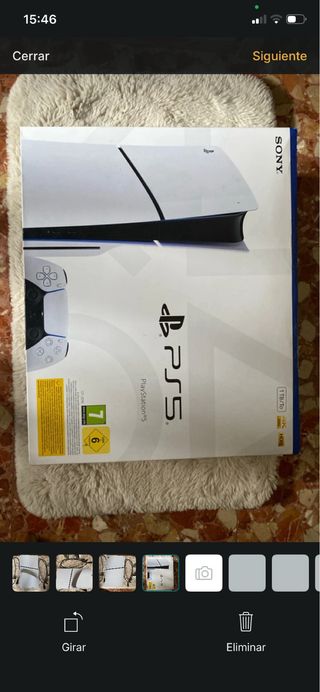 PlayStation 5 con lector de discos y caja