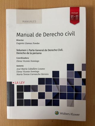 Manual de Derecho Civil: Volumen I. Parte Gener...