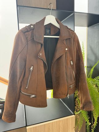 Cazadora-Biker Zara Talla S